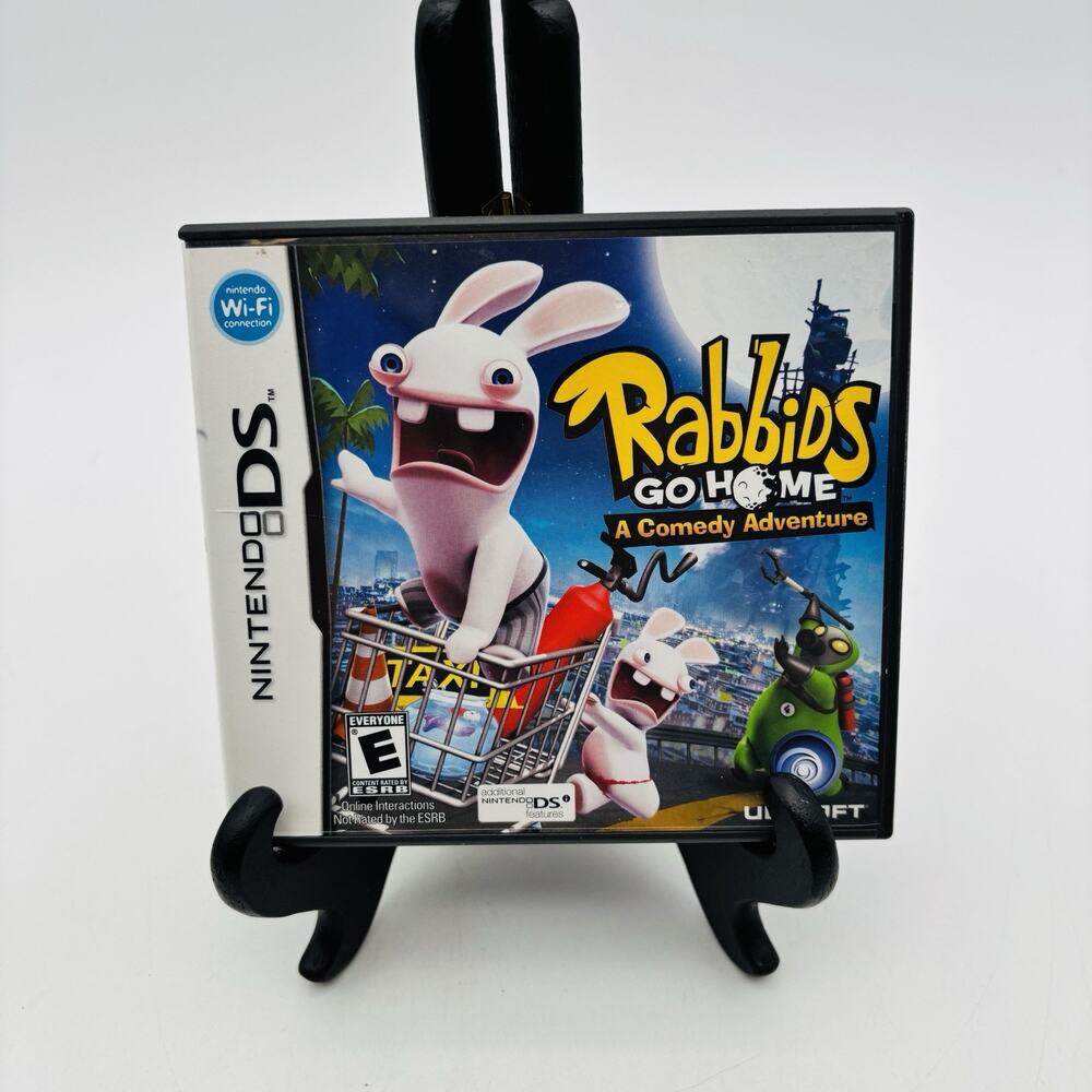 Rabbids Go Home A Comedy Adventure Nintendo DS Game CIB Tested Works Complete